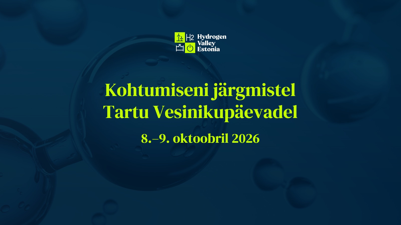 Tartu Vesinikupäevad 2026 – Tuleviku energia täna 