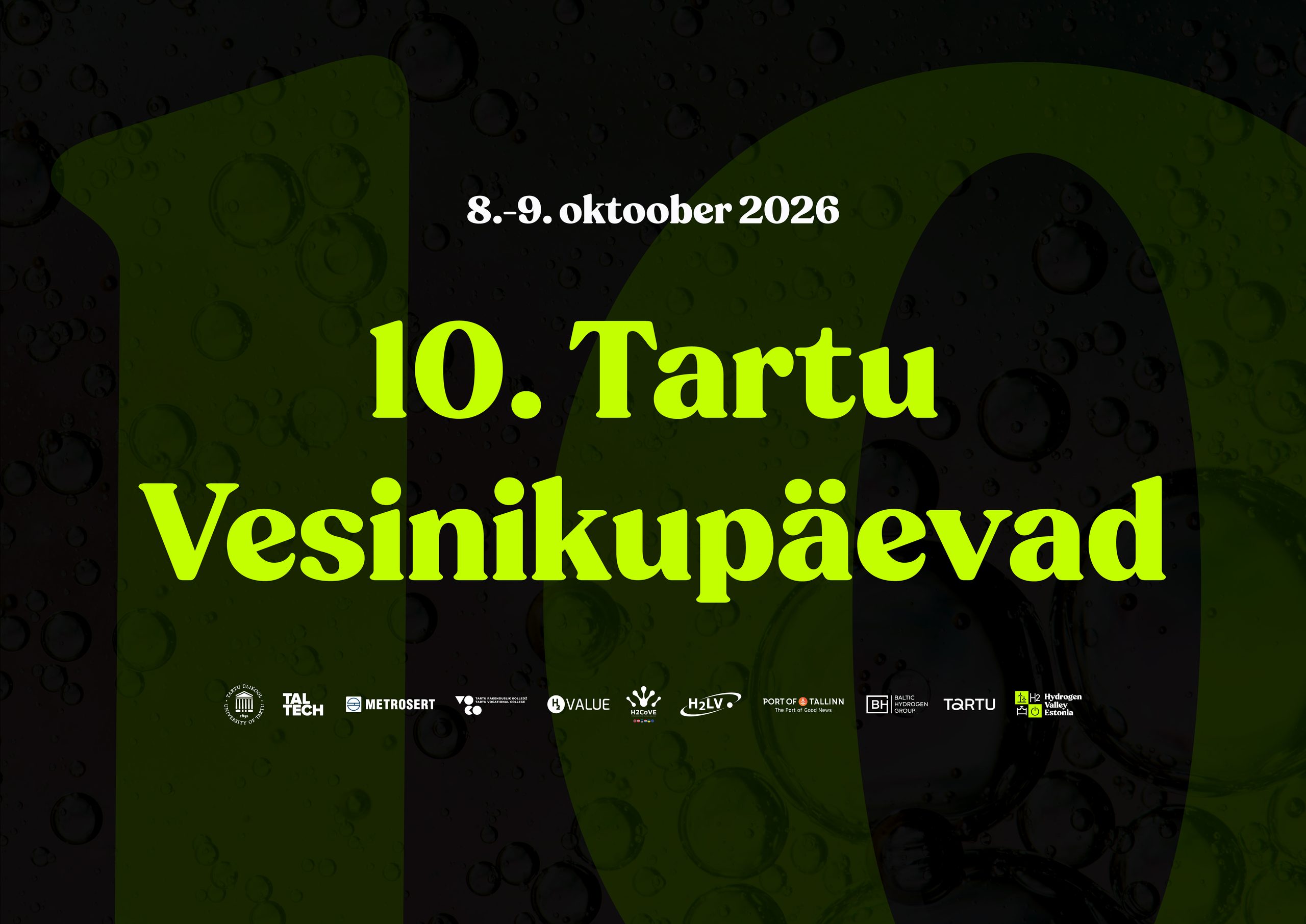 Olete oodatud Tartu Vesinikupäevade 10. aastapäeva tippsündmusele!